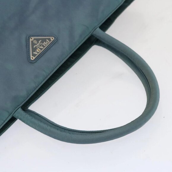 PRADA Tote Bag Nylon Blue Auth 69358 - Picture 9 of 15